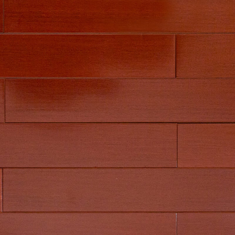 Padauk Rotbrauner, mattierter Massivholzboden