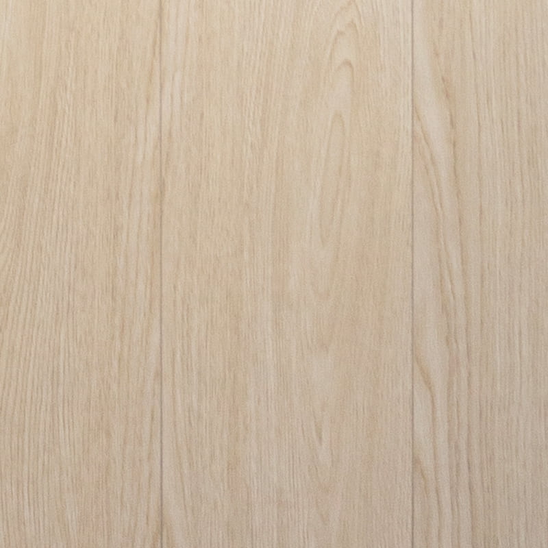 3-lagiger Massivholzboden aus Eichenholz in Hellbeige mit glatter Oberfläche