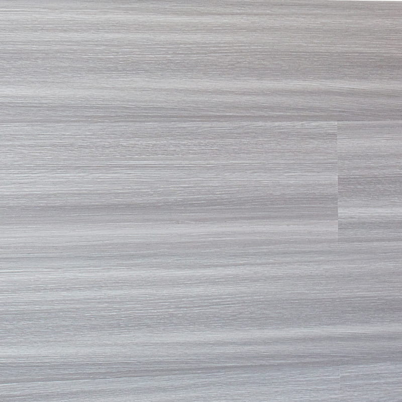 12 mm Premium-Laminat, hellgraue Holzmaserung, glatte Oberfläche, Klickboden