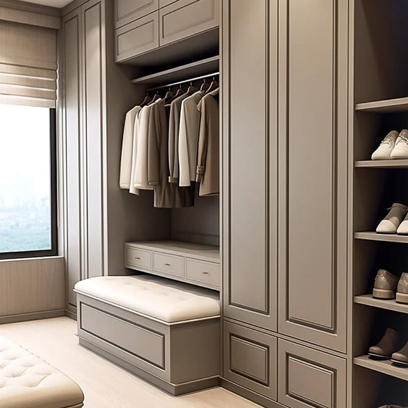Manhattan Executive Panorama-begehbarer Kleiderschrank mit Insel