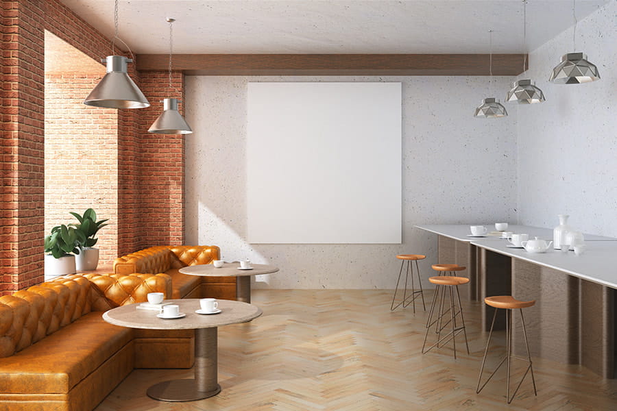 Café-Bodenbelagsprojekte
